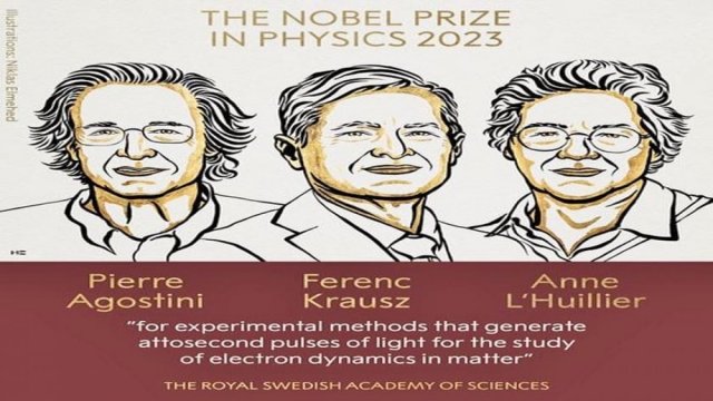 Trio wins physics Nobel for work on exploring electrons - Dainikshiksha