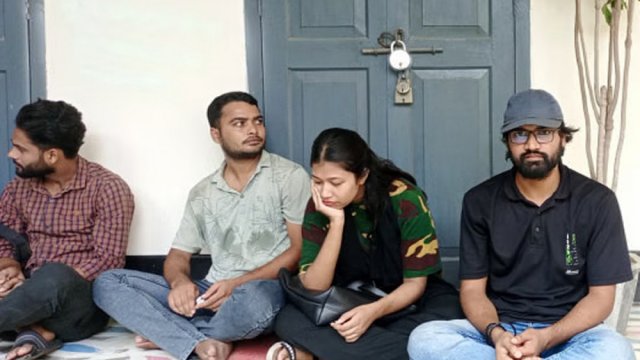 RU students stage sit-in over delay in exam results - Dainikshiksha